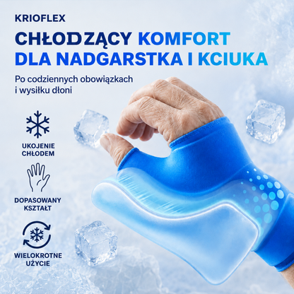 KRIOFLEX™ - chłodzący komfort dla nadgarstka i kciuka